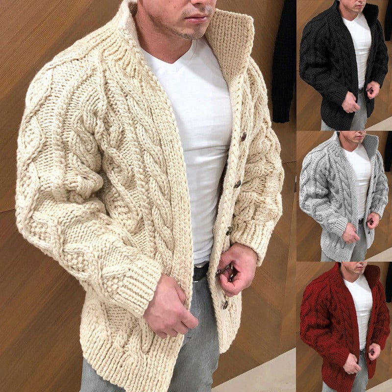 aldorian™-🔥49% OFF🔥Men's Stand Collar Casual Knit Cardigan