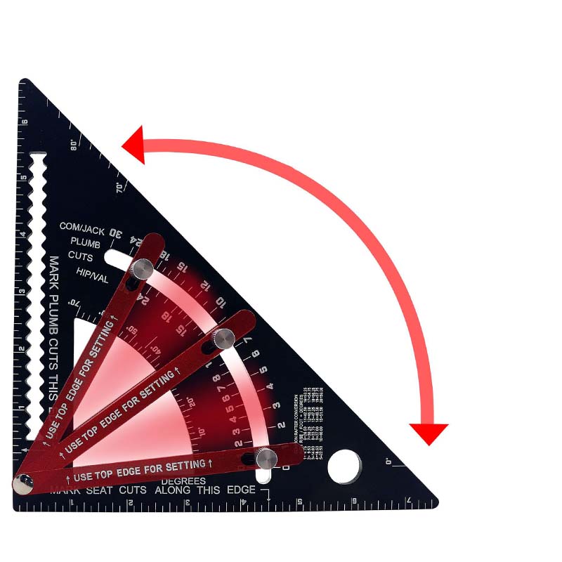 aldorian™-7inch Aluminum Alloy Rafter Square for Carpenter