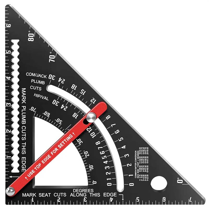aldorian™-7inch Aluminum Alloy Rafter Square for Carpenter