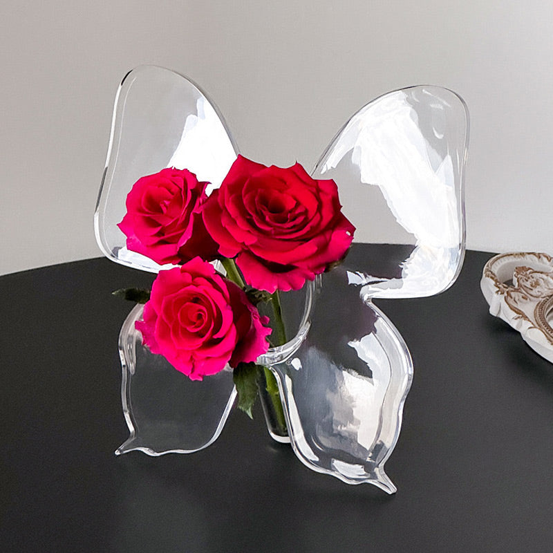 🔥🦋Transparent Butterfly-Inspired Decorative Vase