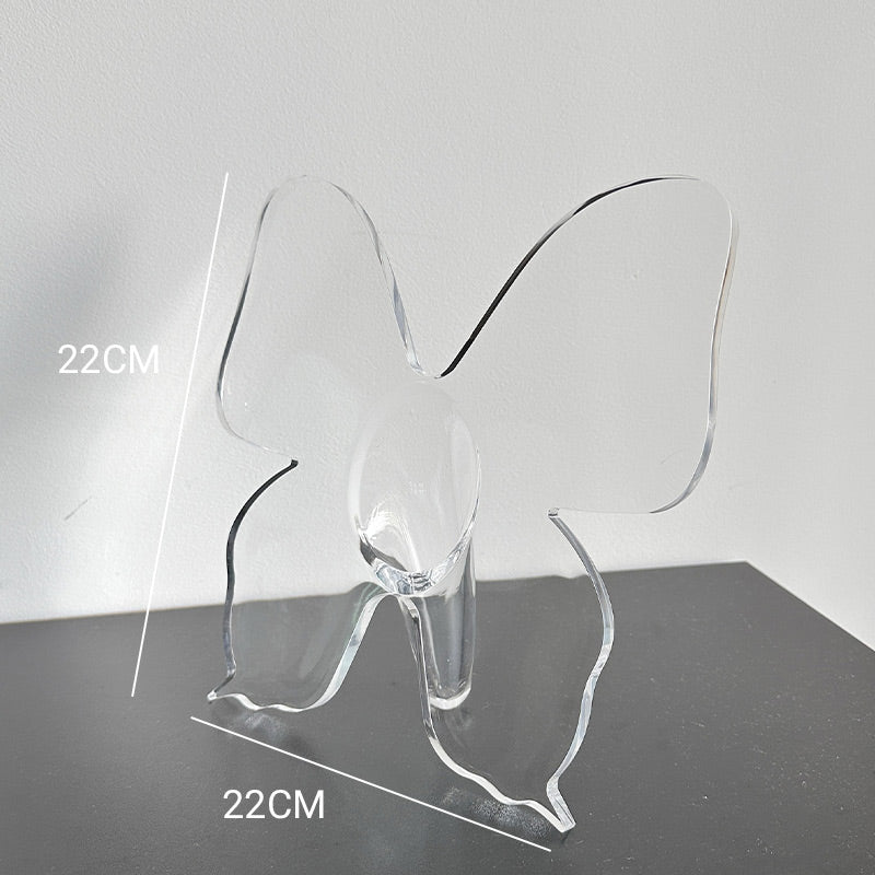 🔥🦋Transparent Butterfly-Inspired Decorative Vase