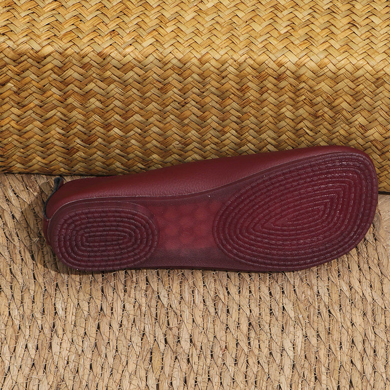 ✨ Women's New Soft Synthetic Leather Flat Shoes
