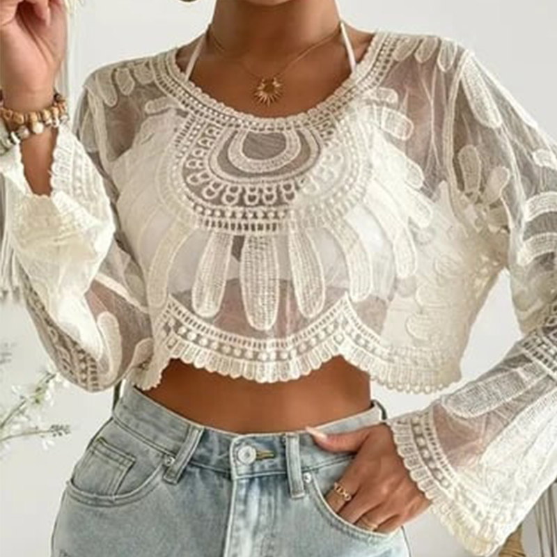 Women's Lace Crochet Cover-Ups for Beach Vacation