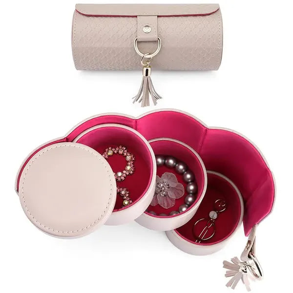 💎Portable Cylindrical Multi-Layer Jewelry Box