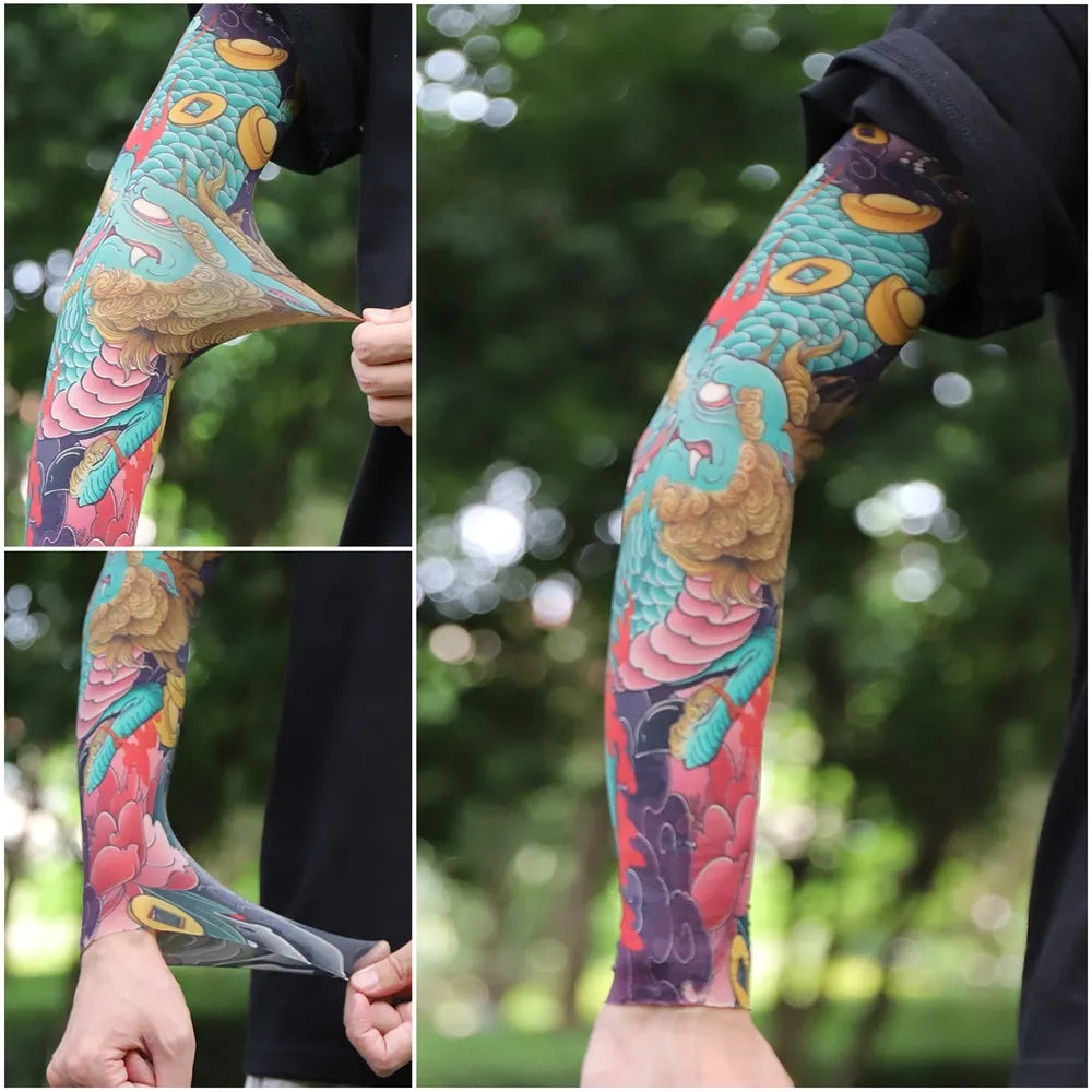 ⚜️Men's Ultra-Realistic Tattoo-Style Sun Protection Sleeves -Tattoo-Friendly