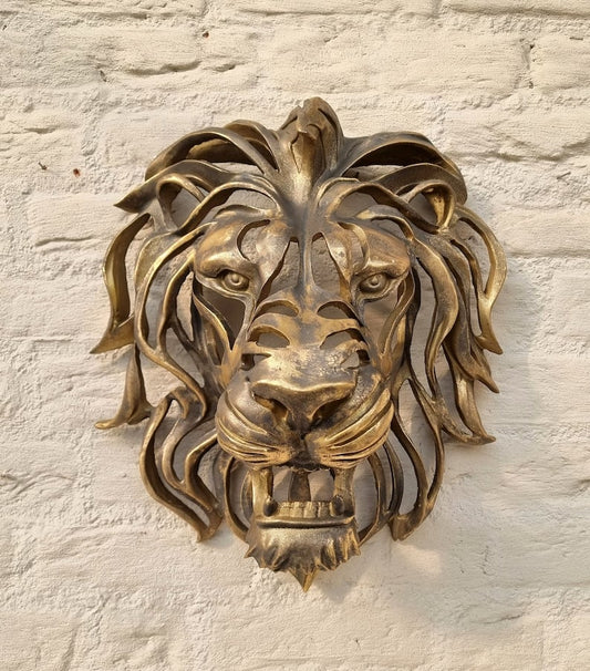 aldorian™-🦁Rare Find-Large Lion Head Wall Mounted Art Sculpture🎁