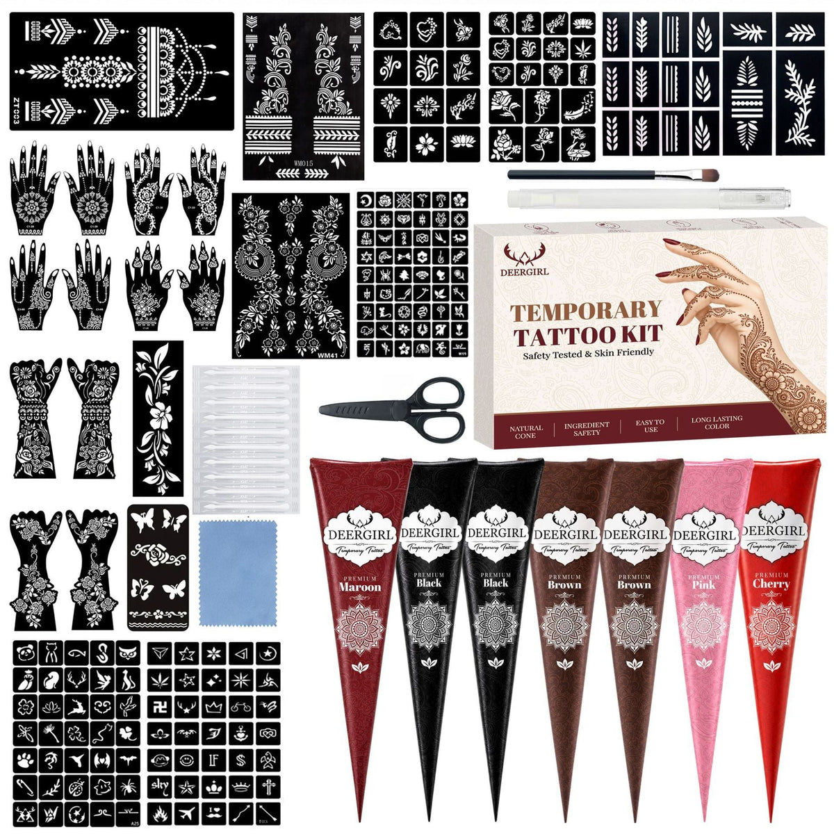 Temporary tattoo hand-painting paste