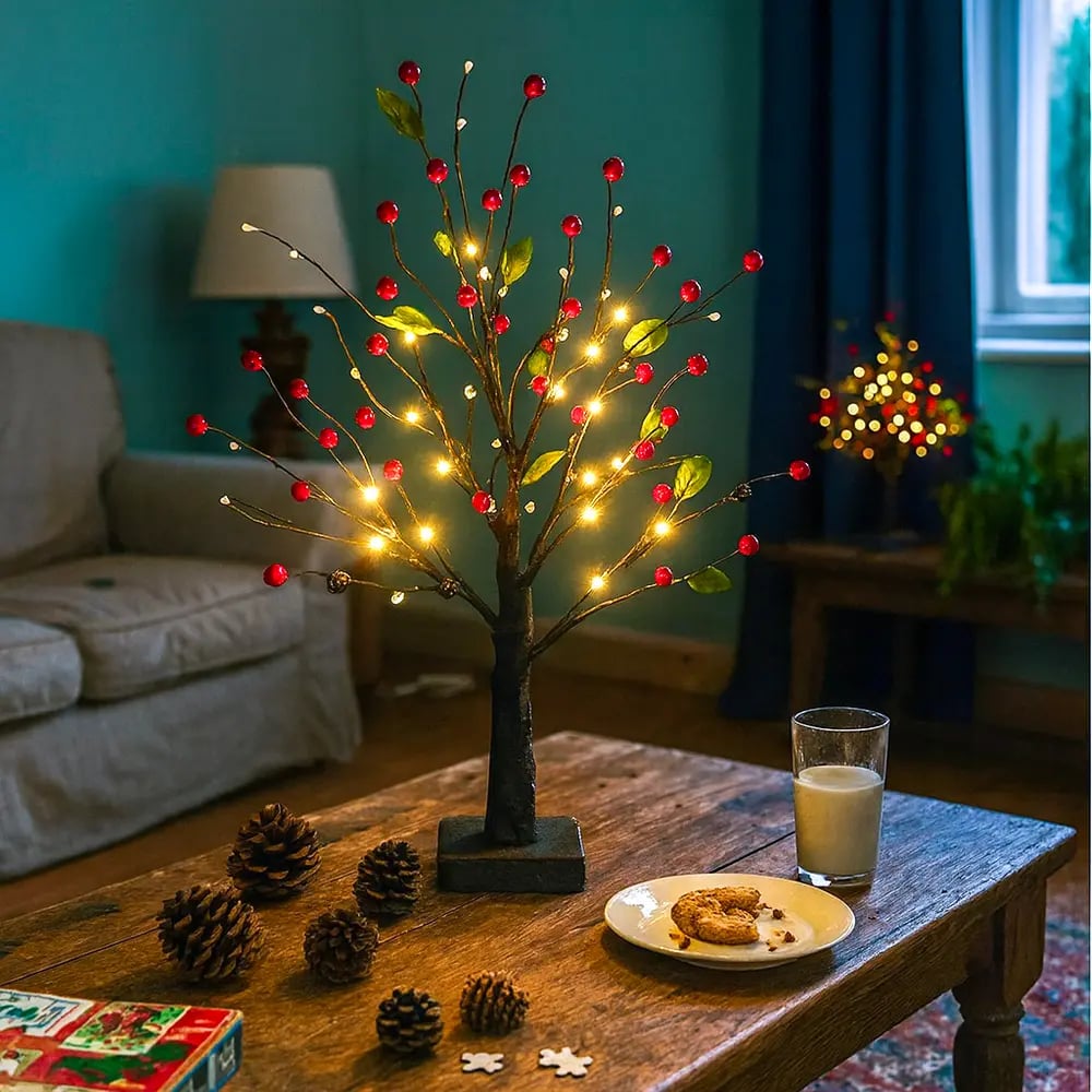 Red Berry Blossom Tree 🌲