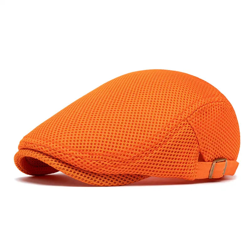 Breathable Mesh Flat Cap