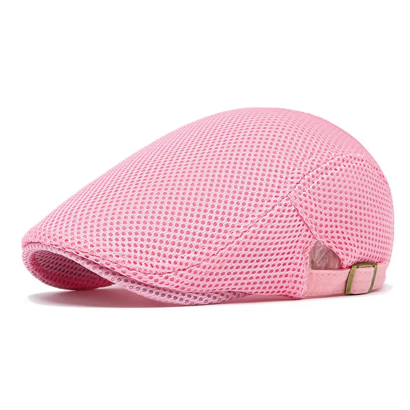 Breathable Mesh Flat Cap