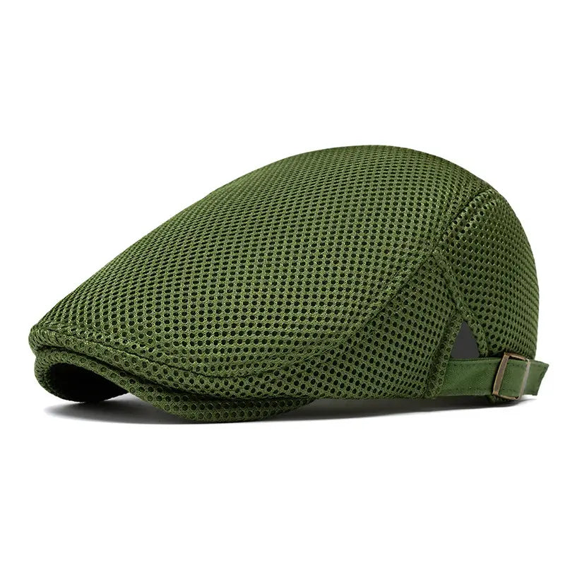 Breathable Mesh Flat Cap