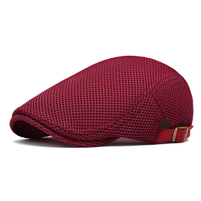 Breathable Mesh Flat Cap