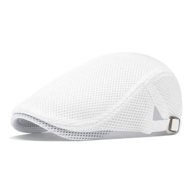 Breathable Mesh Flat Cap