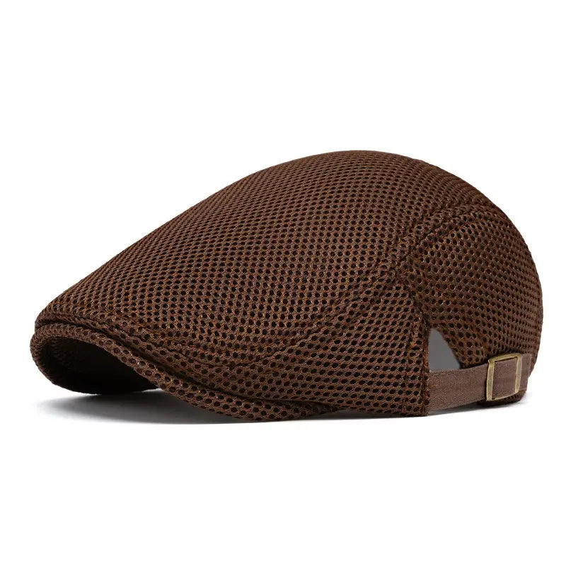 Breathable Mesh Flat Cap