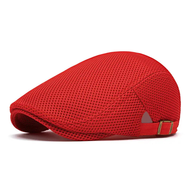 Breathable Mesh Flat Cap