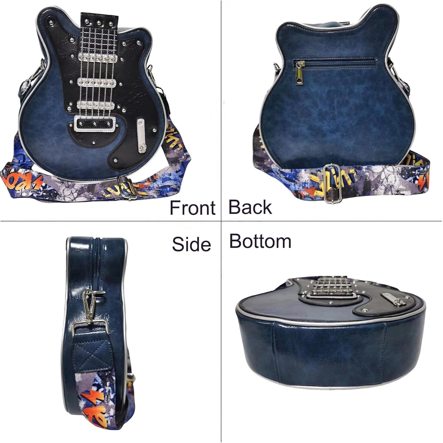 aldorian™-Guitar Shaped Crossbody Shoulder Bag