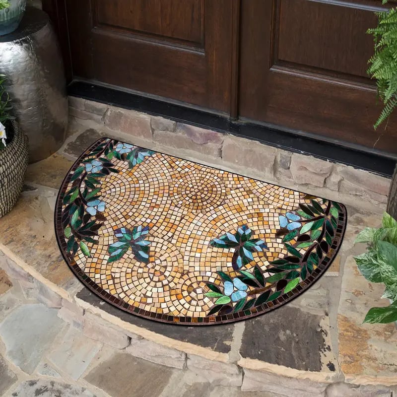 aldorian™-💖Boho Style Semicircular Door Mat - Non Slip Soft Floor Carpet