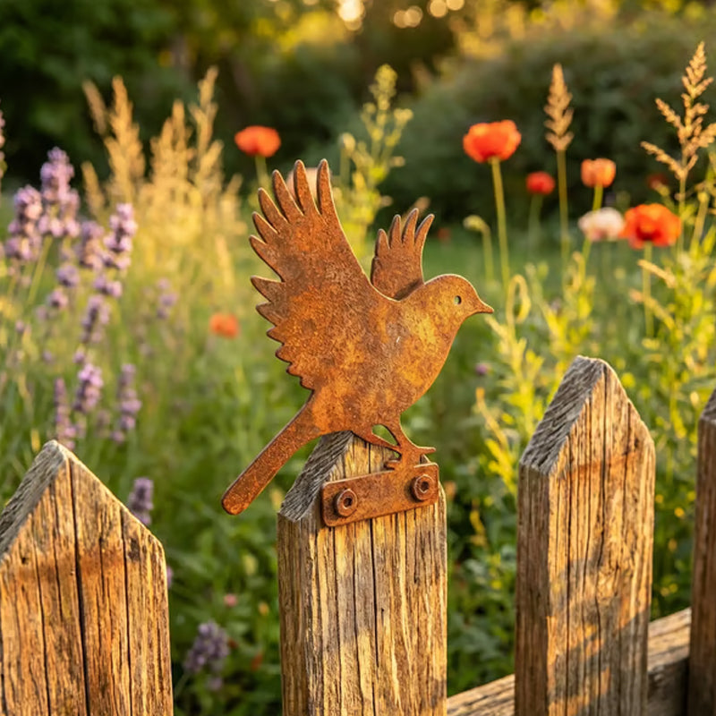 🐦Distressed wrought iron bird-shaped garden decoration🐦