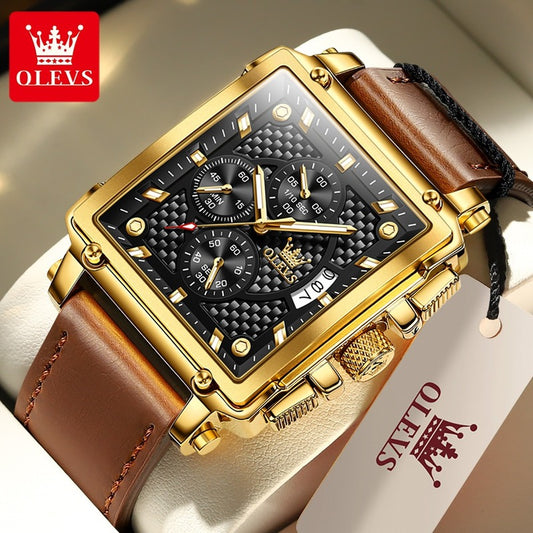aldorian™-Luxury Diamond Crown Business Automatic Mechanical Watch