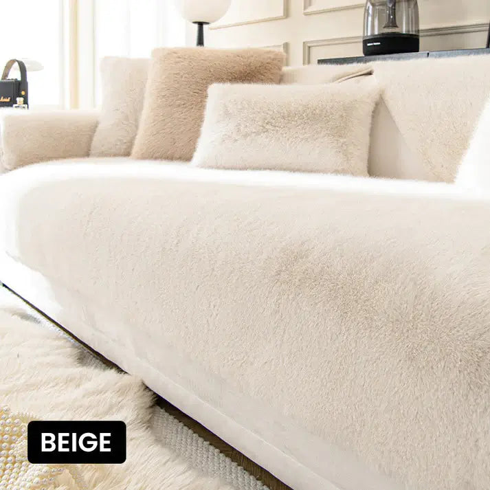 🔥Luxury artificial mink hair sofa cushion