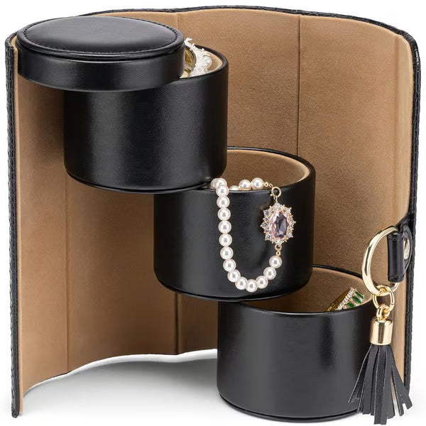💎Portable Cylindrical Multi-Layer Jewelry Box