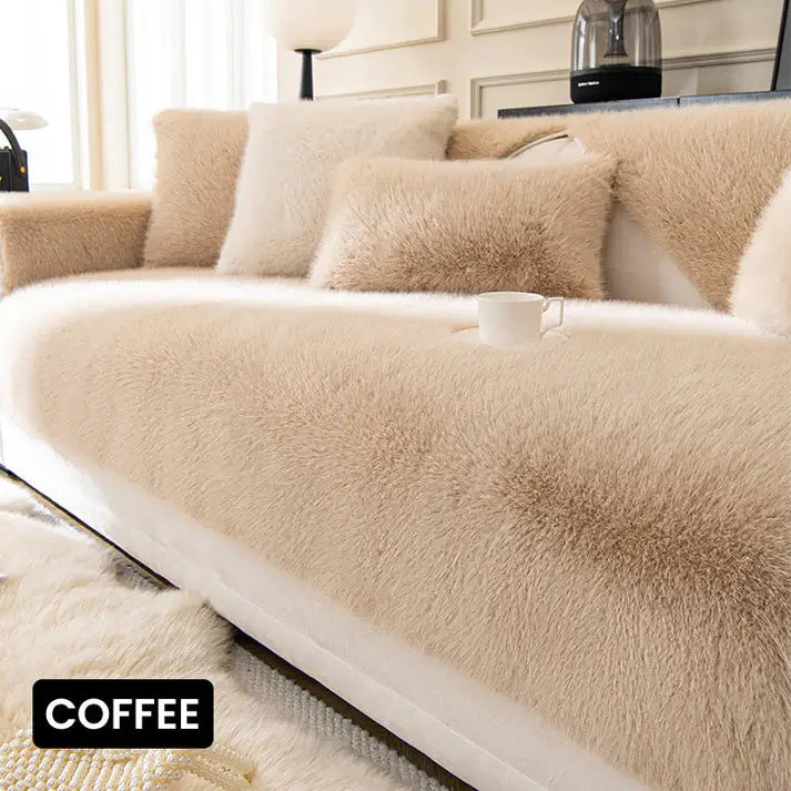 🔥Luxury artificial mink hair sofa cushion