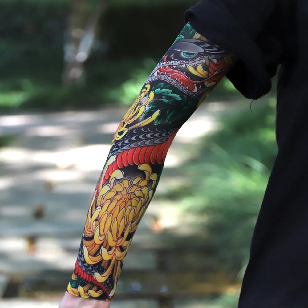 ⚜️Men's Ultra-Realistic Tattoo-Style Sun Protection Sleeves -Tattoo-Friendly