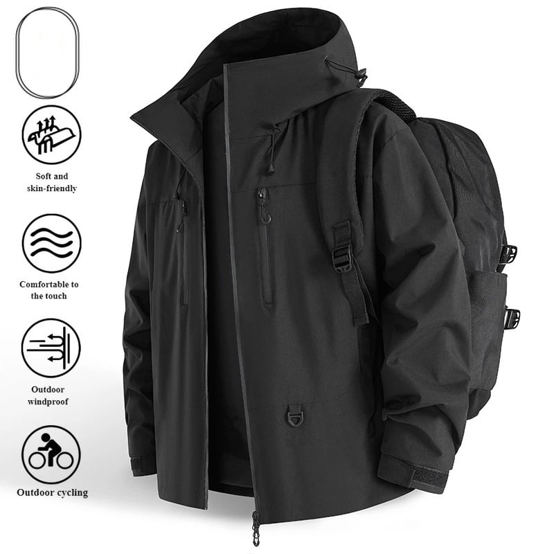 👔 Waterproof Jacket: 3D-Cut Waterproof Jacket – Fits Hiking, Commuting & Casual Outings!