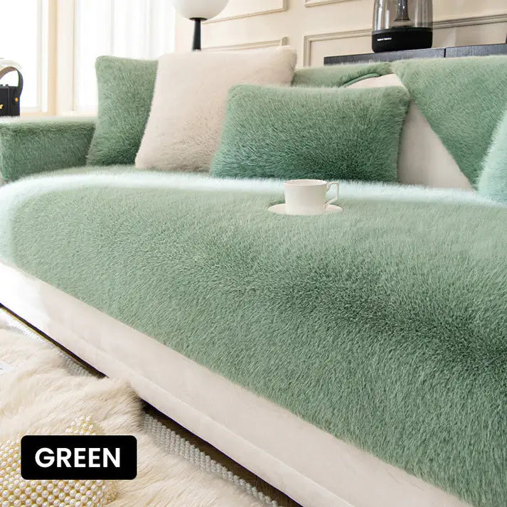 🔥Luxury artificial mink hair sofa cushion