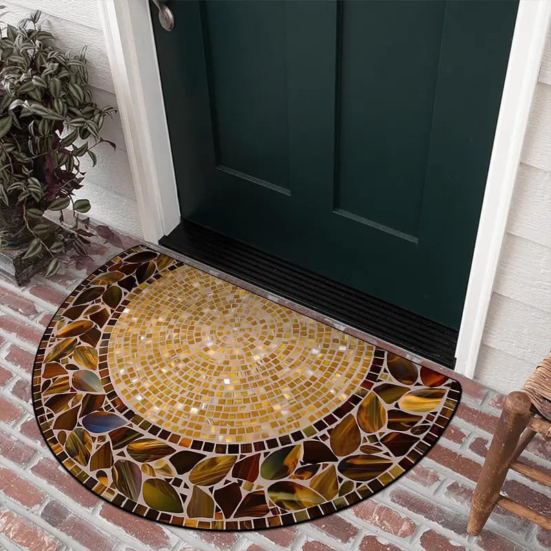 aldorian™-💖Boho Style Semicircular Door Mat - Non Slip Soft Floor Carpet