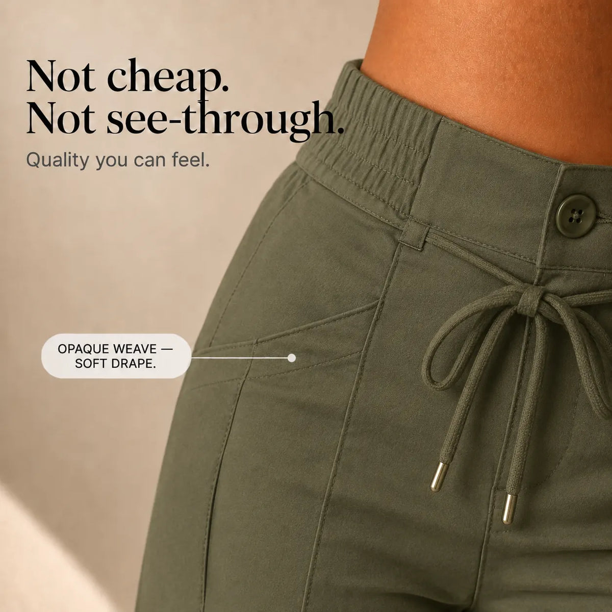 Women’s Relaxed‐Fit Straight‐Leg Trousers • Functional Multi‐Pocket Design