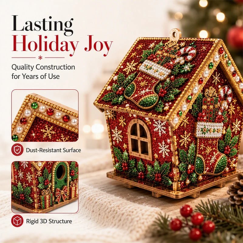 🎄 3D DIY Christmas Pearl Art Kit