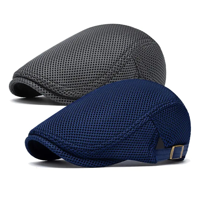 Breathable Mesh Flat Cap
