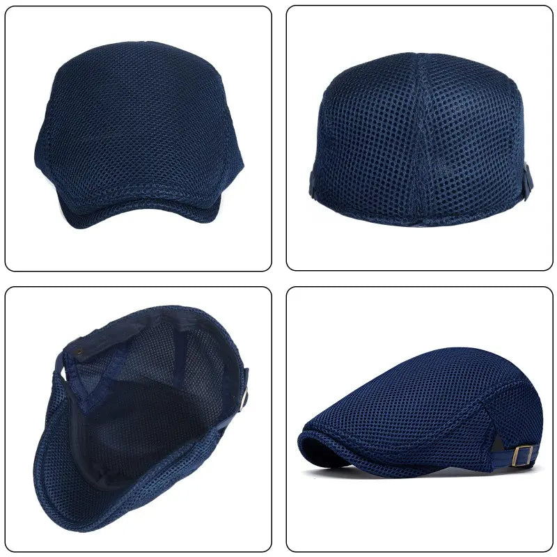 Breathable Mesh Flat Cap