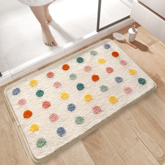 Color Polkadot Bath Mat