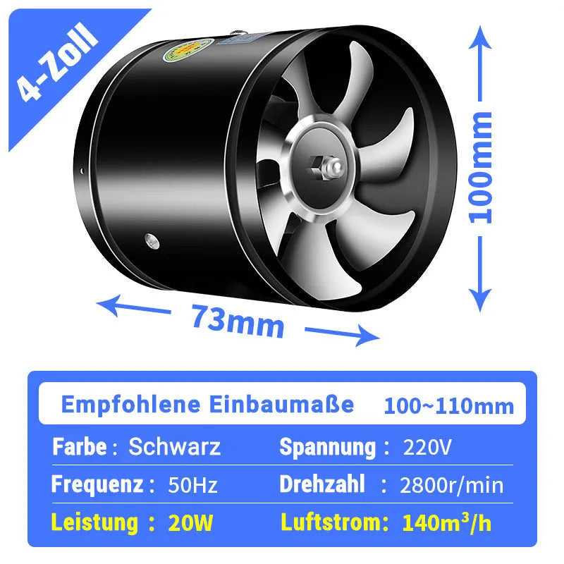 🔥Suitable for multiple scenarios - high-speed, high-power, super-strong suction and silent exhaust fan