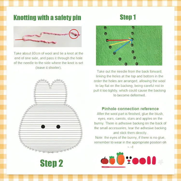 DIY Embroidery Doll Kit for Kids💝[The Perfect Gift]