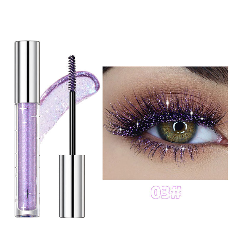 Waterproof Diamond Glitter Mascara - Long-lasting Curl, Sparkling Shine, Create Captivating Eyes!