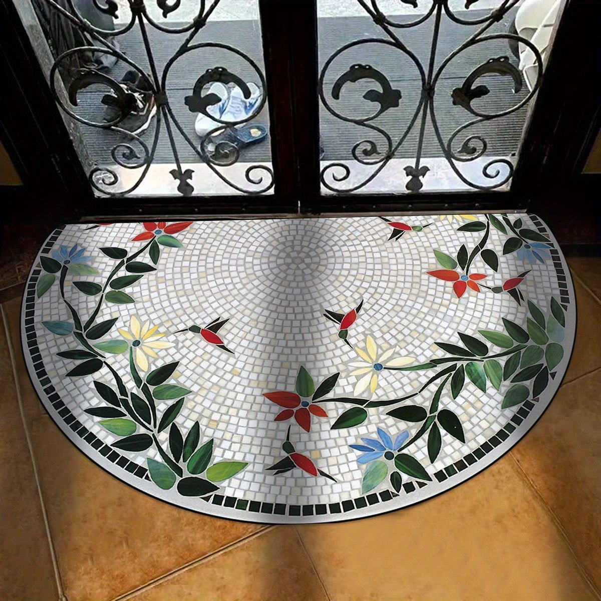 aldorian™-💖Boho Style Semicircular Door Mat - Non Slip Soft Floor Carpet