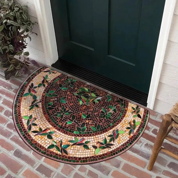 aldorian™-💖Boho Style Semicircular Door Mat - Non Slip Soft Floor Carpet