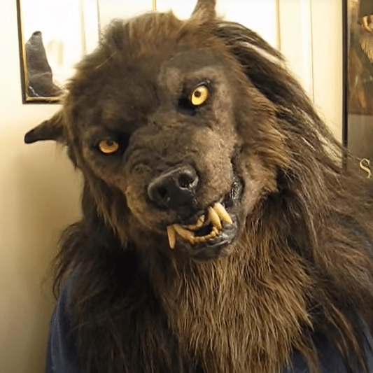 aldorian™-Werewolf Headwear Glowing Eyes Movable Costume Mask-💖