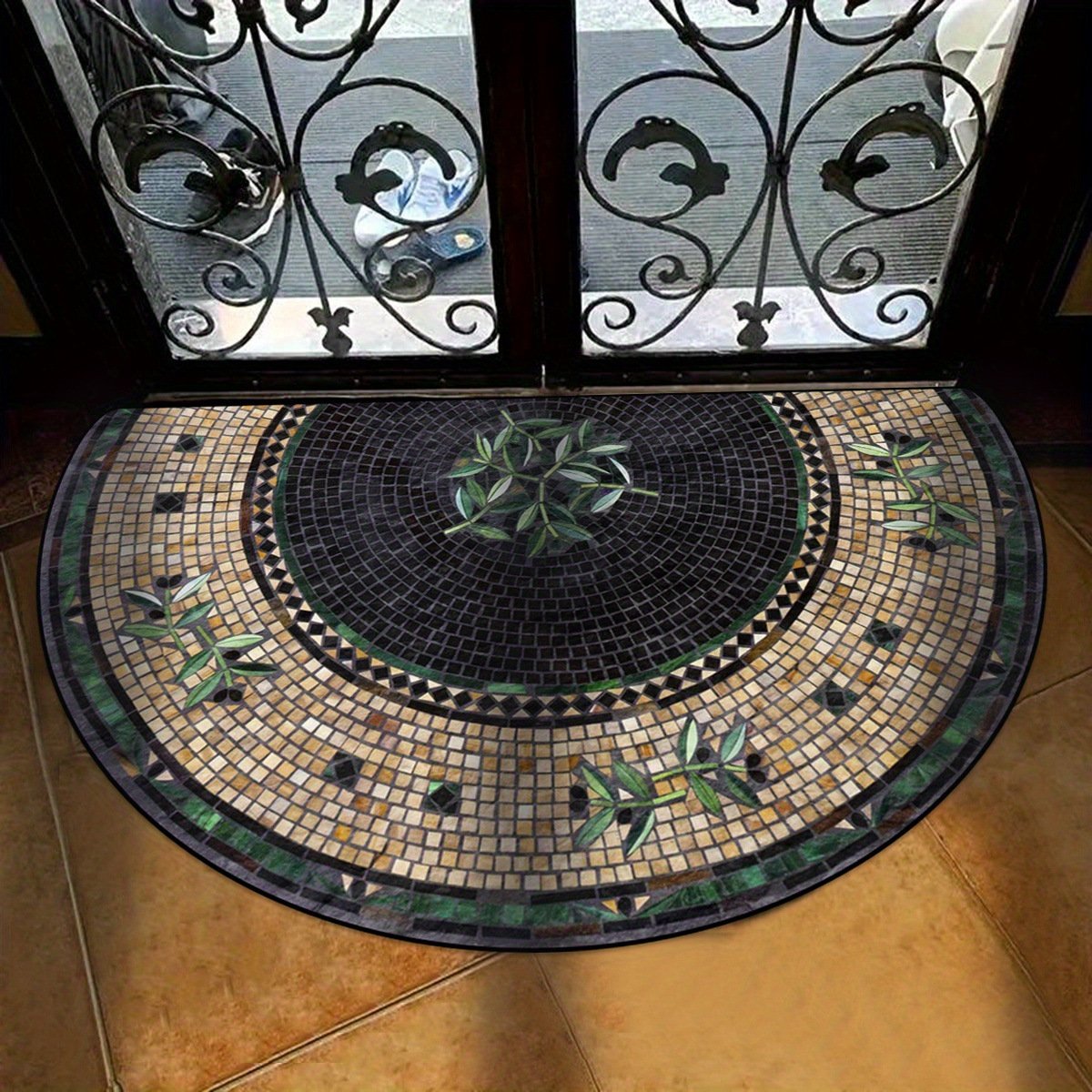 aldorian™-💖Boho Style Semicircular Door Mat - Non Slip Soft Floor Carpet