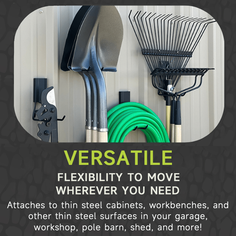 💥Heavy-Duty Magnetic Hook | For Garage, Workshop, Van & Shed Organization🏅