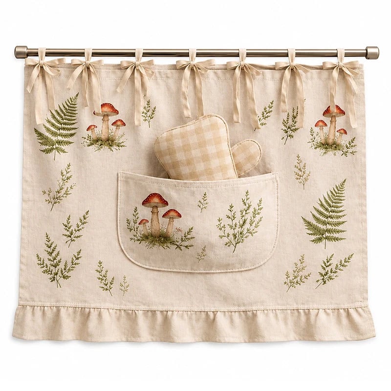 📢📢49% OFF !!⏰Oven Skirt Curtain with Pockets
