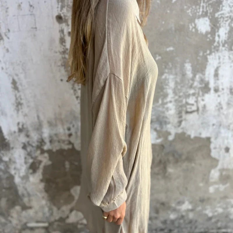 aldorian™-🎉2025 New Products Hot Sale✨Women's Casual Long Sleeve Shirt & Shorts Two-Piece Set