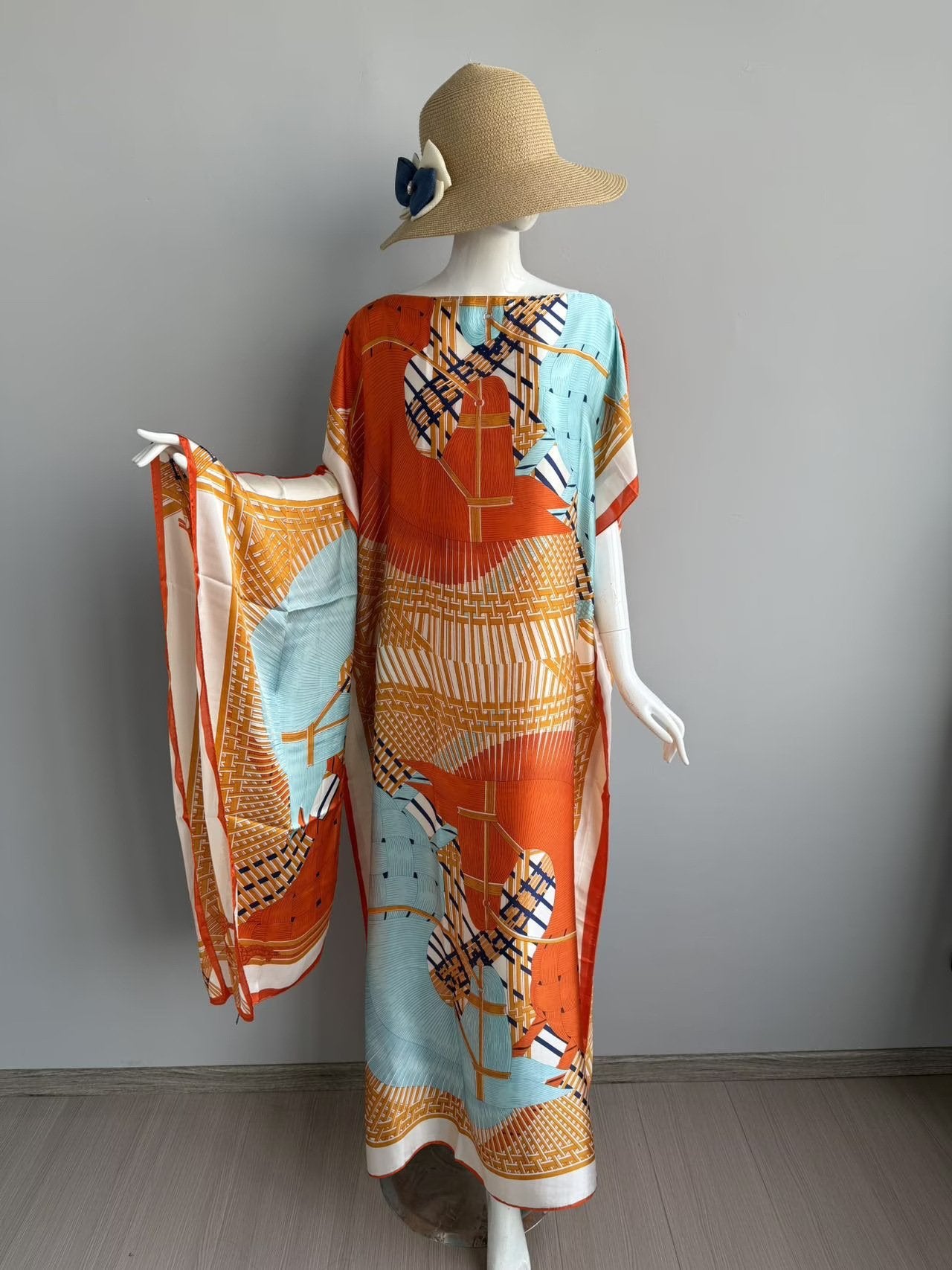 💥Women's Floral & Butterfly & Peacock Print Cape Shawl & Scarf Set