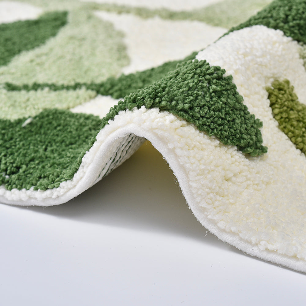 Green Leaves Bath Mat