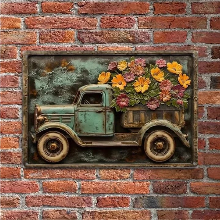 50%off- Vintage Chicken & Fresh Eggs Metal Sign