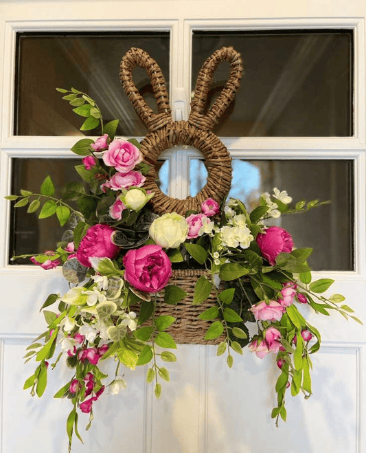 aldorian™-Bunny Basket Hanging Wall Pocket Spring Decor