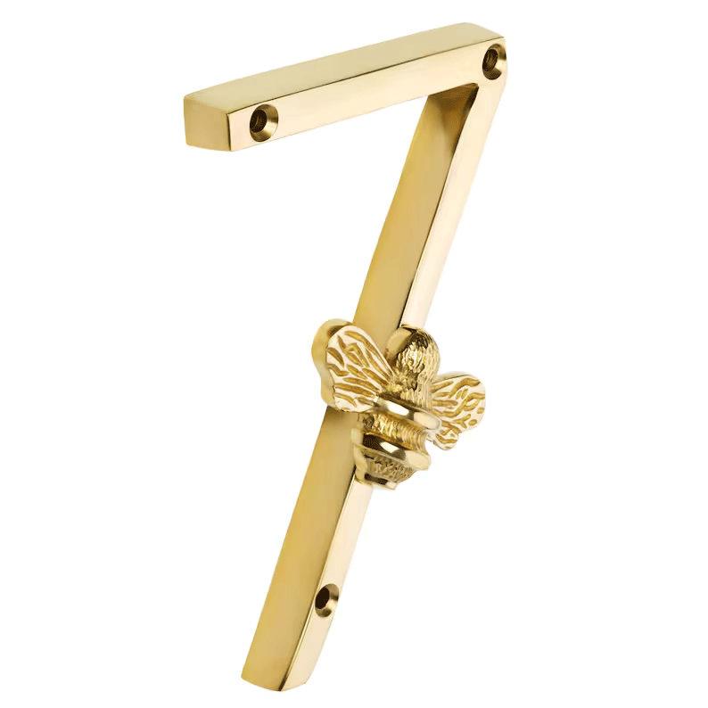 Bee House Number Sign